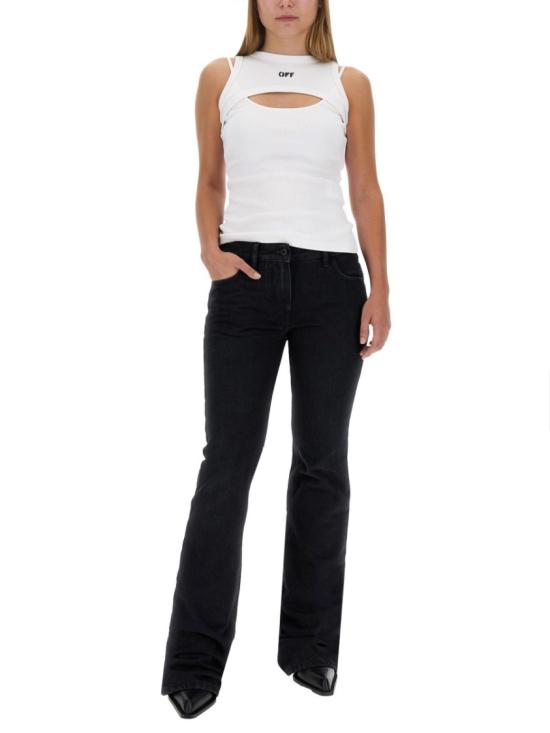  오프화이트 데님 팬츠 OWYA061 F23DEN0021000 Black - OFF WHITE