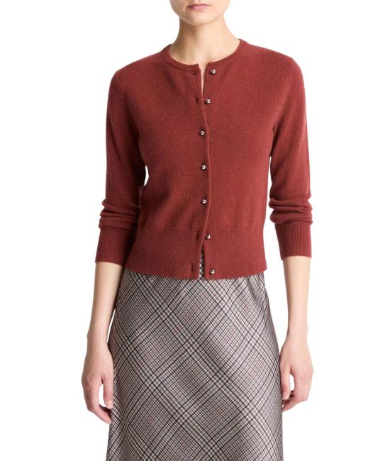  빈스 가디건 메탈 버튼 카디건