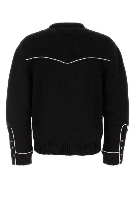 25FW 프라다 스웨터 UMF074SOOO17OV F0002 Black - PRADA