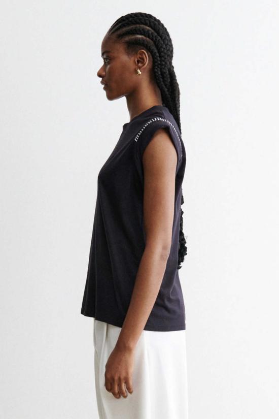  레이첼 코미 반팔 티셔츠 마일스 티 블랙 - RACHEL COMEY