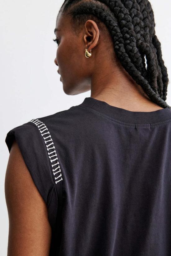  레이첼 코미 반팔 티셔츠 마일스 티 블랙 - RACHEL COMEY