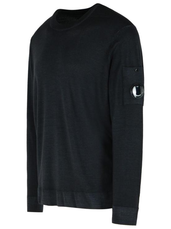 25FW 씨피 컴퍼니 스웨터 19CMKN024A 003247F 999 Black - C.P. COMPANY