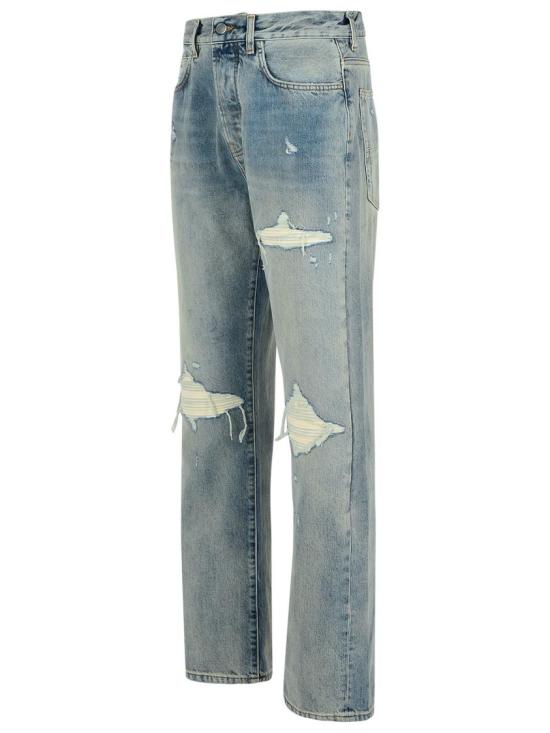 25FW 아미리 스웨이드 스트레이트 데님 MX1 진 AMDNGH1085 ANTIQUE INDIGO Blue - AMIRI