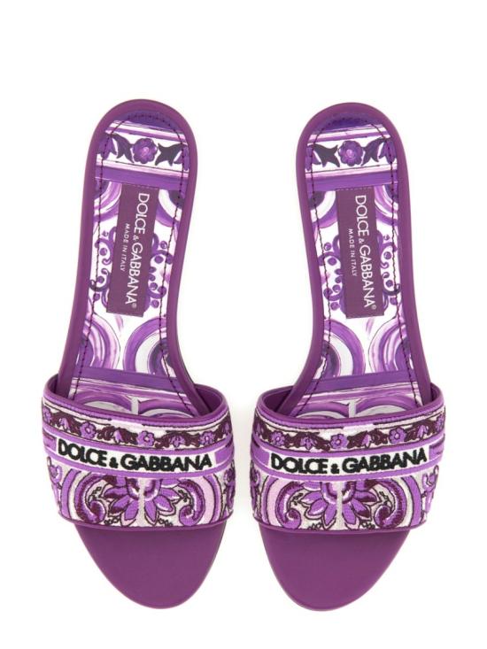25FW 돌체앤가바나 뮬/슬리퍼 CQ0571 AV804I03TN Purple - DOLCE & GABBANA