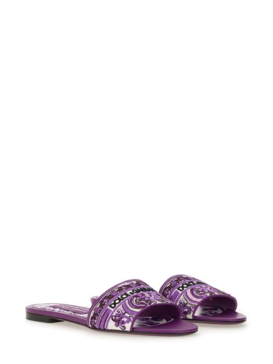 25FW 돌체앤가바나 뮬/슬리퍼 CQ0571 AV804I03TN Purple - DOLCE & GABBANA