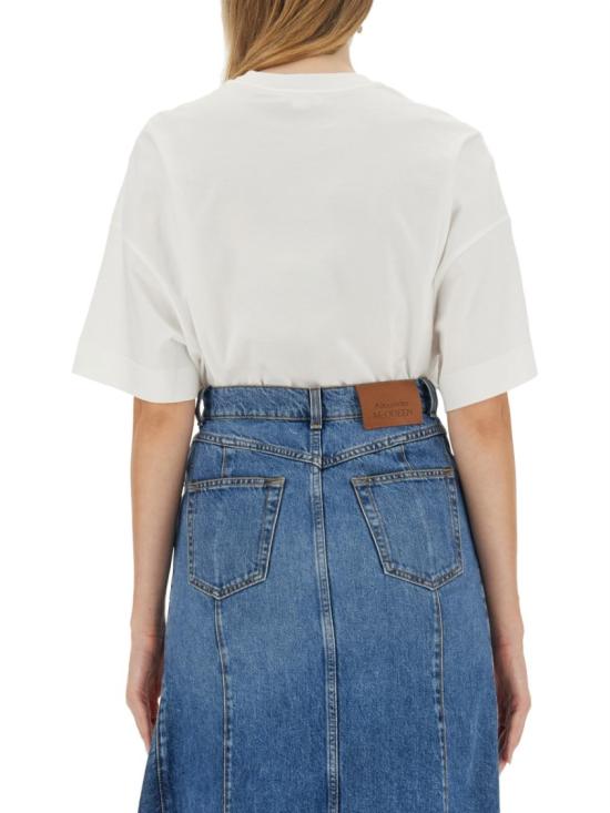  알렉산더 맥퀸 반팔 티셔츠 769754 QZAKH0900 White - ALEXANDER MCQUEEN