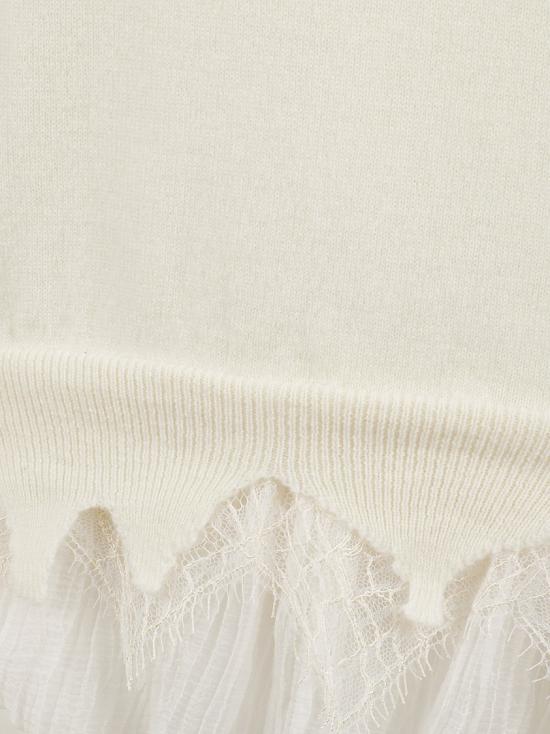 25FW 알렉산더 맥퀸 스웨터 829288Q1BC89288 White - ALEXANDER MCQUEEN