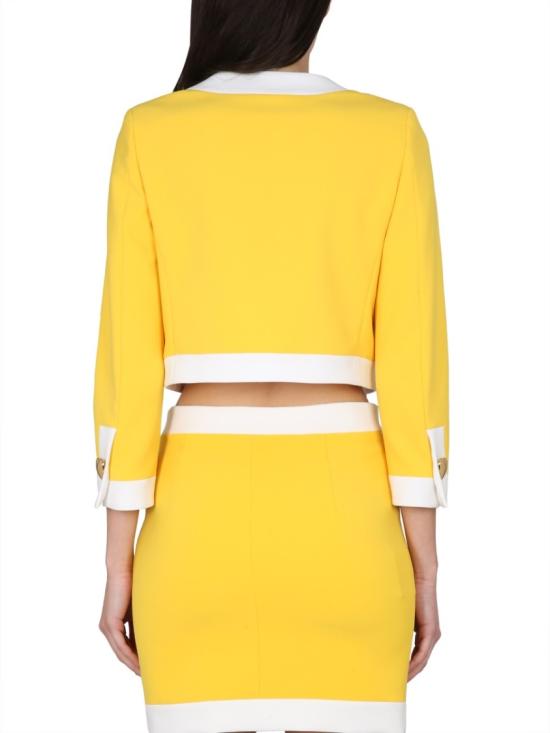  모스키노 자켓 05250424 4028 Yellow - MOSCHINO
