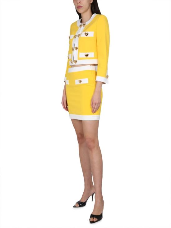  모스키노 자켓 05250424 4028 Yellow - MOSCHINO