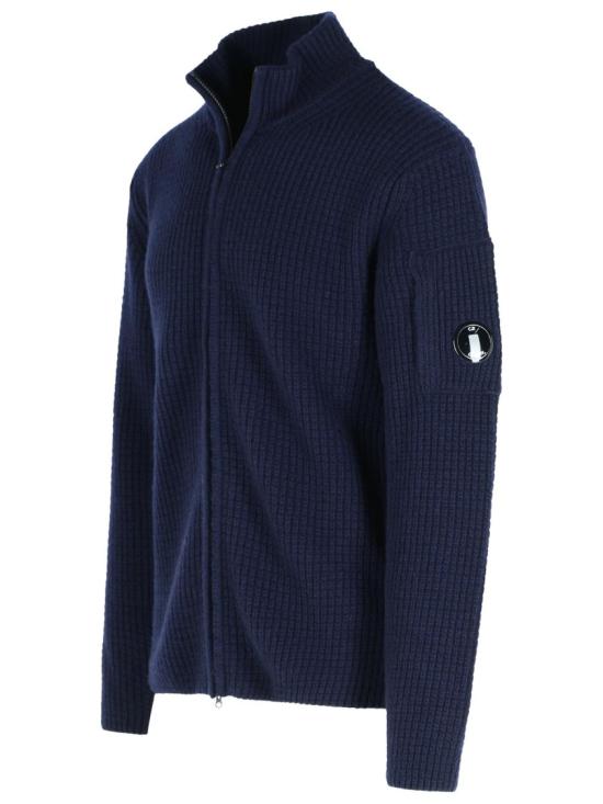25FW 씨피 컴퍼니 집업 니트 19CMKN131A 110149A 888 Blue - C.P. COMPANY