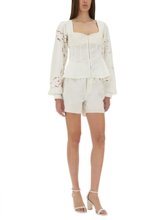 25SS 마린세르 블라우스 WSI028A UWOV0007WH10 White - MARINE SERRE