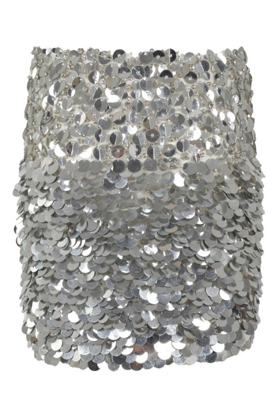  데 펨메스 미디 스커트 DP651N 093 Silver - DES PHEMMES