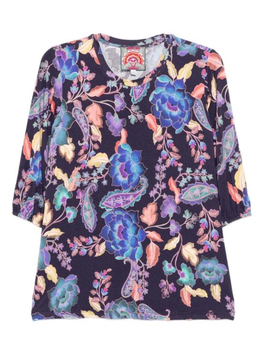  조니 와스 블라우스 Johnny는 Janie가 가장 좋아하는 퍼프 슬리브 탑 Stevie's Garden이었습니다.