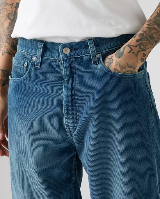  리바이스 데님 팬츠 568 루즈 스트레이트 코듀로이 페이데이 인디고 진 - LEVI'S