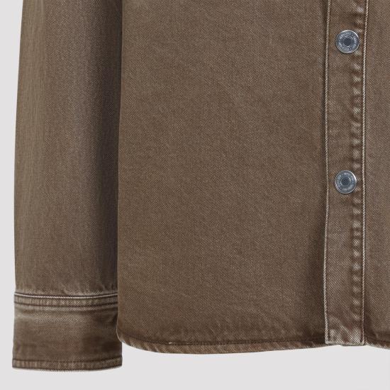 25FW 아미 긴팔 셔츠 UJK788 DE0112 216 HAZELNUT BROWN - AMI