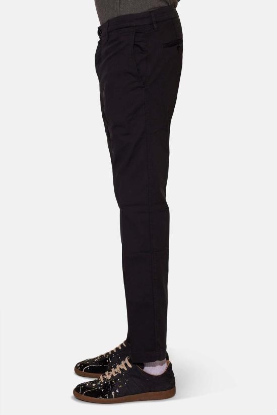  야콥코헨 스트레이트 팬츠 Jacob Cohen Ricky 브러시드 스트레치 바지 블랙 - JACOB COHËN