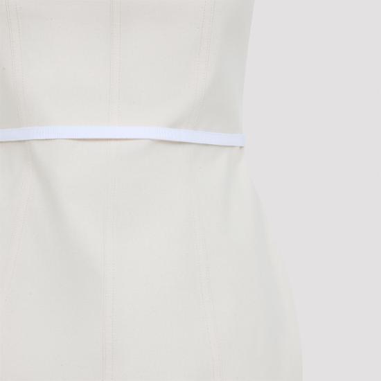 25FW 모스키노 숏 원피스 252D0436 5436 1002 FANTASIA BIANCO WHITE - MOSCHINO