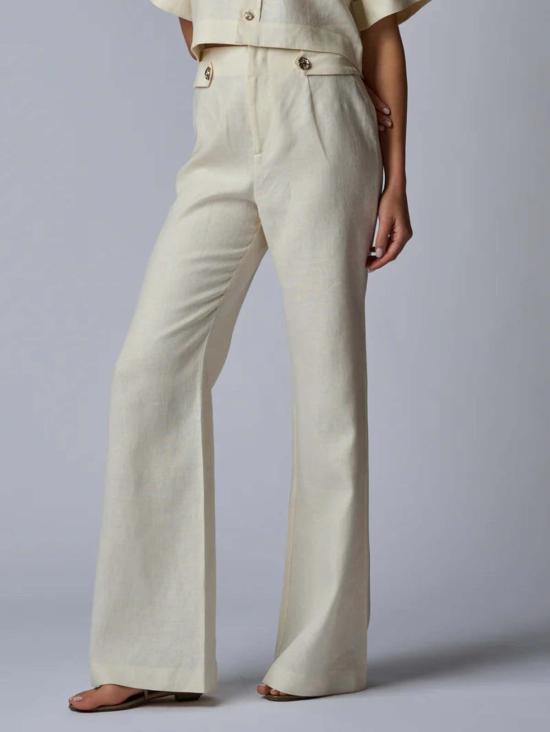  헤브론 스트레이트 팬츠 칼린 팬츠 아이보리 - HEVRON