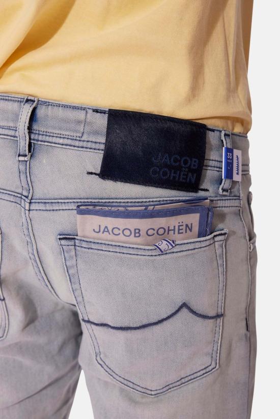  야콥코헨 데님 팬츠 제이콥 코헨 닉 슬림 진스 블리치 아웃 - JACOB COHËN