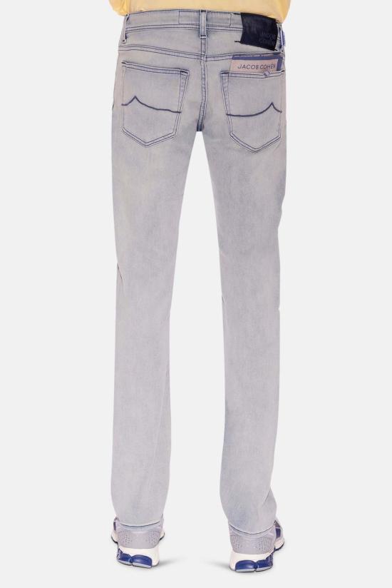  야콥코헨 데님 팬츠 제이콥 코헨 닉 슬림 진스 블리치 아웃 - JACOB COHËN
