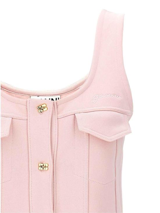  가니 숏 원피스 T4111868 Nude Neutrals - GANNI