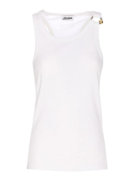 25FW 장 폴 고티에 민소매 티셔츠 TO375J01401 White