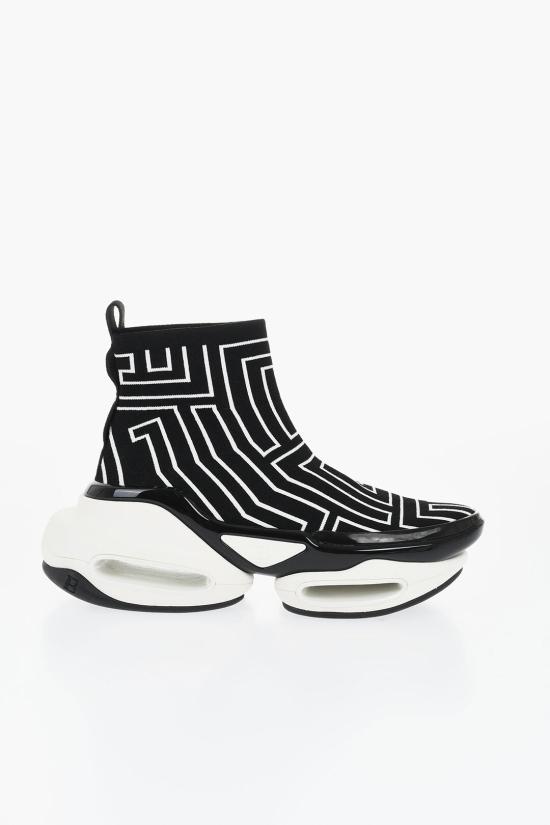  발망 뮬/슬리퍼 XN0VJ684TKXGEAB Black White - BALMAIN