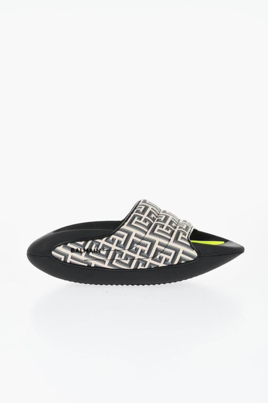  발망 뮬/슬리퍼 YM0VL299TCMMGFE Giallo Nero Grigio - BALMAIN