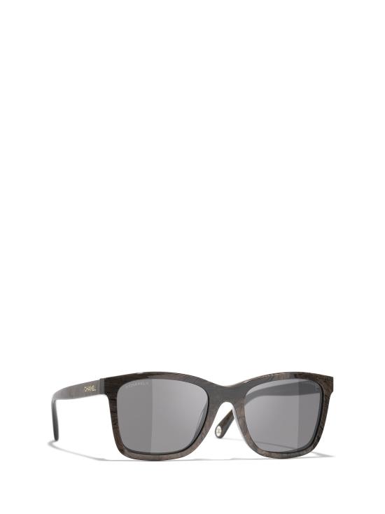 26FW 샤넬 선글라스 CH5551U 1811B1 DARK BROWN MARBLE - CHANEL