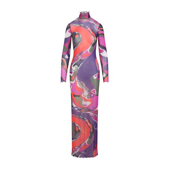 25FW 푸찌 롱 원피스 5UJI26 5U839 017 MULTICOLOR - PUCCI