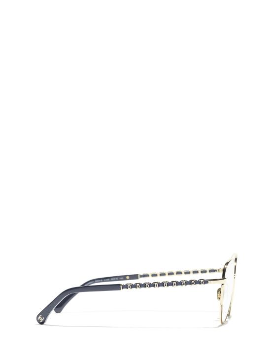 26FW 샤넬 안경 CH2223Q C443 PALE GOLD - CHANEL