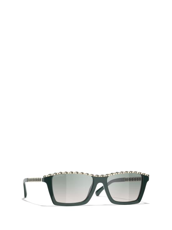 26FW 샤넬 선글라스 CH5548Q 1459S3 GREEN VENDOME - CHANEL