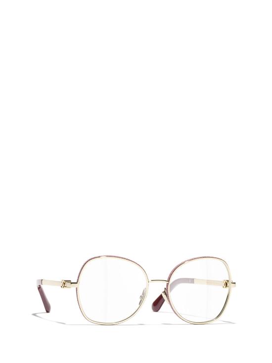 26FW 샤넬 안경 CH2218 C418 PALE GOLD - CHANEL
