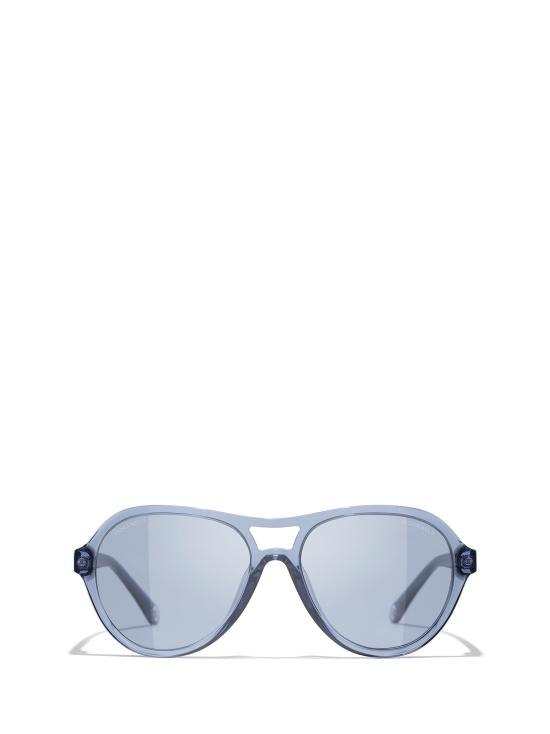 26FW 샤넬 선글라스 CH5552U 180956 CRYSTAL BLUE