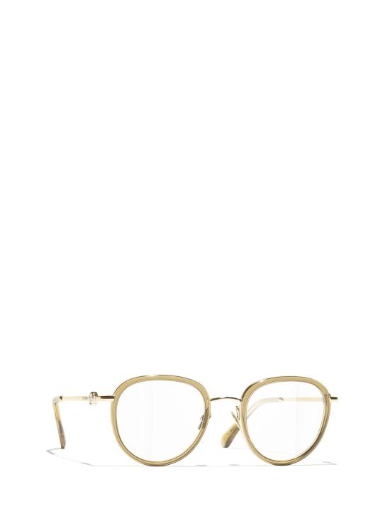 26FW 샤넬 안경 CH2220 C420 COGNAC CRYSTAL - CHANEL