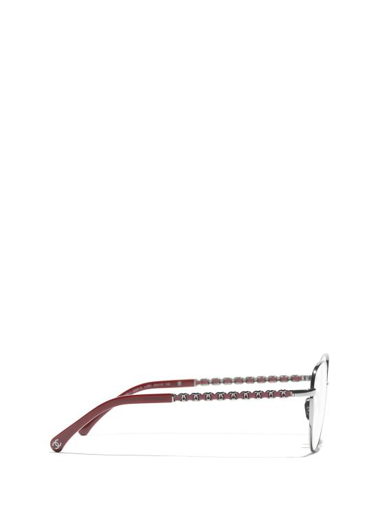 26FW 샤넬 안경 CH2223Q C454 GUNMETAL - CHANEL