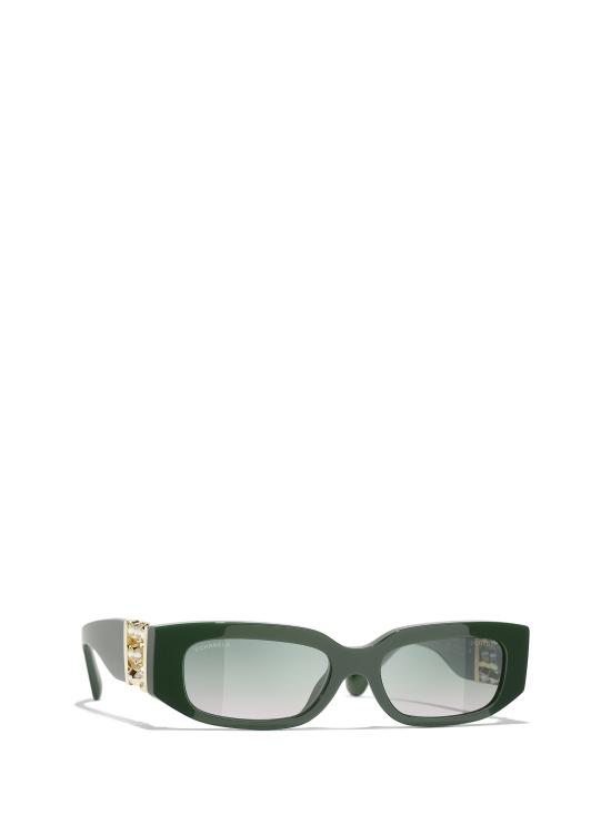 26FW 샤넬 선글라스 CH5544 1791S3 GREEN - CHANEL