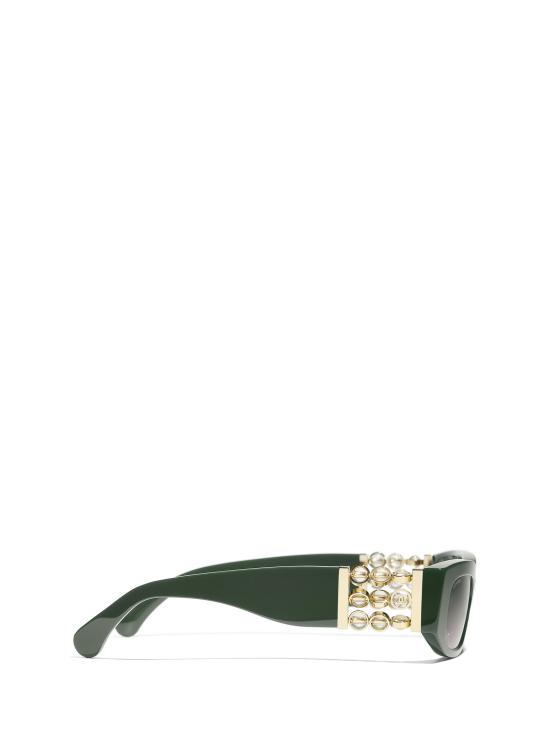 26FW 샤넬 선글라스 CH5544 1791S3 GREEN - CHANEL