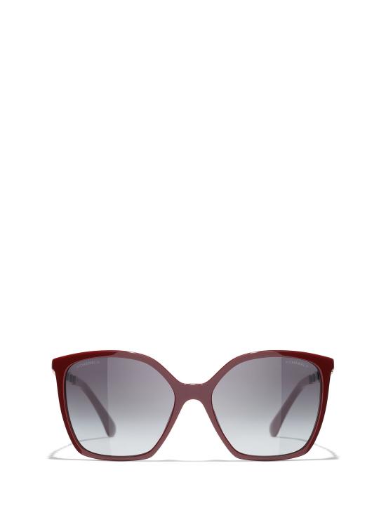 26FW 샤넬 아세테이트 카프스킨 선글라스 CH5546Q 1792S6 BURGUNDY