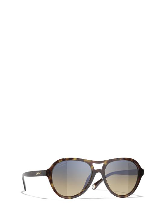 26FW 샤넬 선글라스 CH5552U C714W1 DARK HAVANA - CHANEL