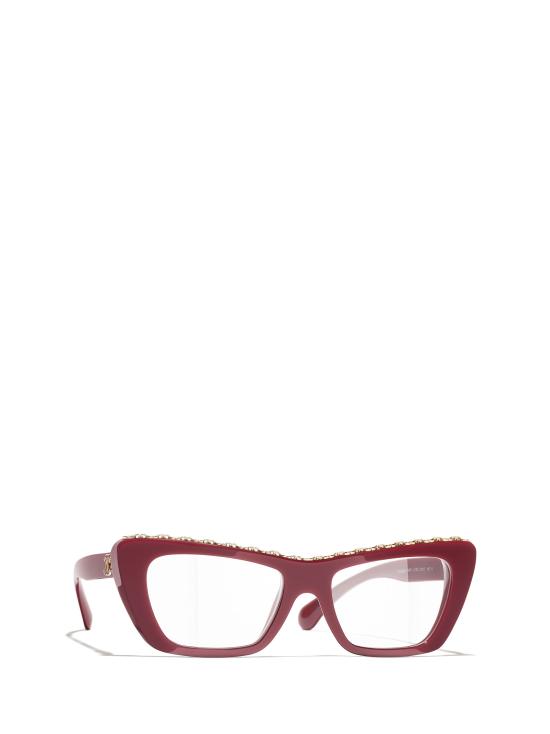 26FW 샤넬 안경 CH3480 1792 BROWNY RED - CHANEL