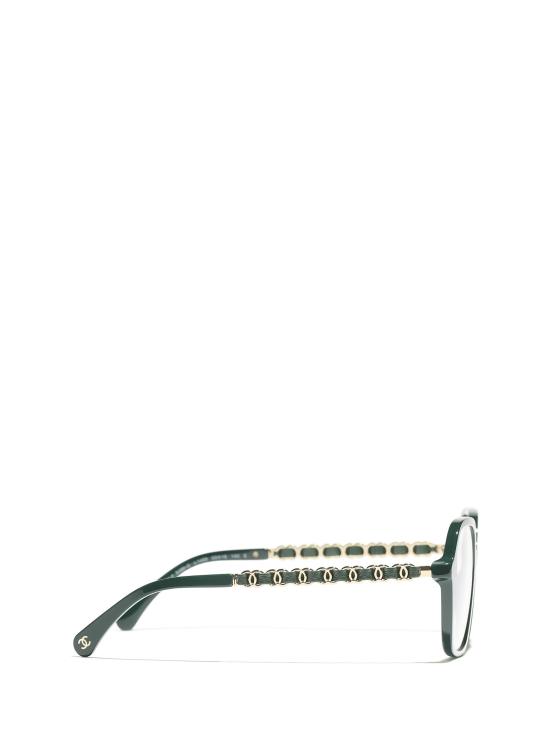 26FW 샤넬 안경 CH3489Q 1459 GREEN VENDOME - CHANEL