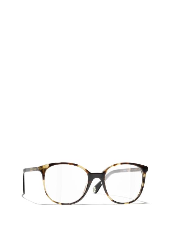 26FW 샤넬 안경 CH3432 1770 HAVANA YELLOW SPOTTED - CHANEL
