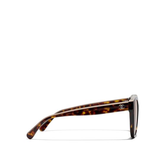 26FW 샤넬 선글라스 CH5414 1682S9 DARK TORTOISE BEIGE - CHANEL