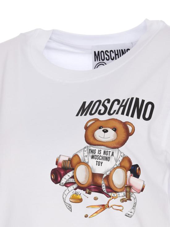  모스키노 반팔 티셔츠 070255411001 White - MOSCHINO