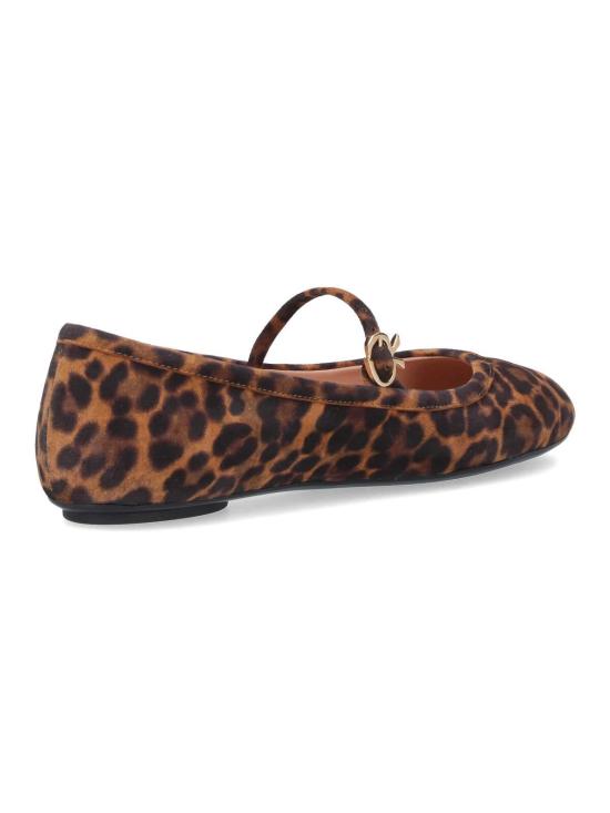 26SS 지안비토로시 플랫 슈즈 G2222305GOMCMDALLP Animal Print - GIANVITO ROSSI