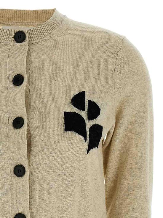 25SS 이자벨마랑에뚜왈 뉴턴 코튼 가디건 CA0040FAA1X05E02LY Beige - ISABEL MARANT ETOILE