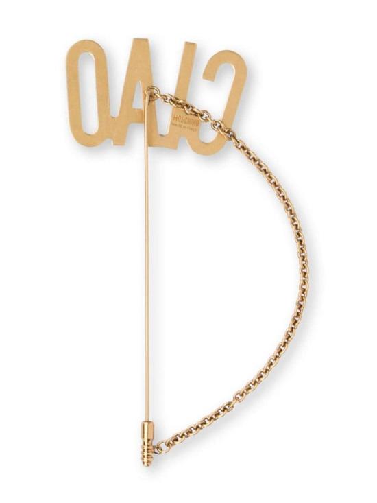  모스키노 브로치 918184020607 Gold - MOSCHINO