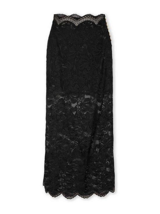 25FW 파코라반 미디 스커트 24AJJU598PA0170P001 Black