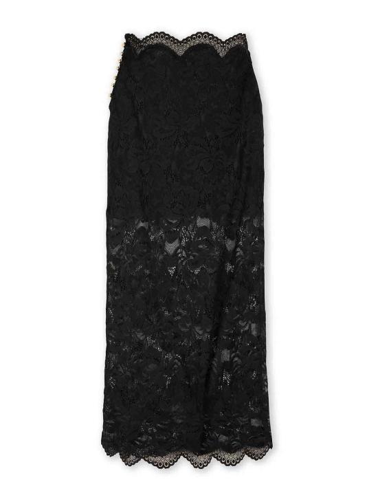 25FW 파코라반 미디 스커트 24AJJU598PA0170P001 Black - PACO RABANNE